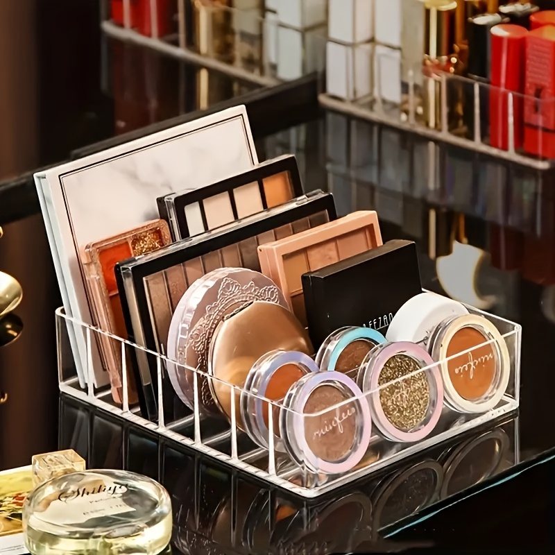 Drawer Organizer Tray - 7칸 투명 플라스틱 메이크업 정리함 1개