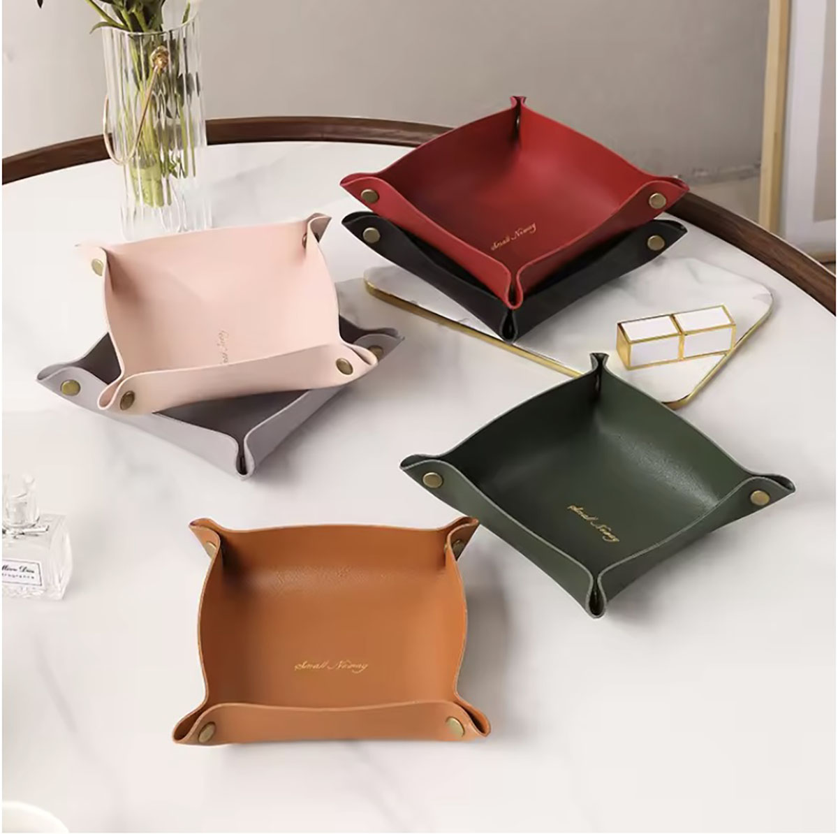 북유럽 스타일 가죽 스토리지 트레이 데스크탑 주최자 키 - Drawer Organizer Tray 리뷰 및 가격