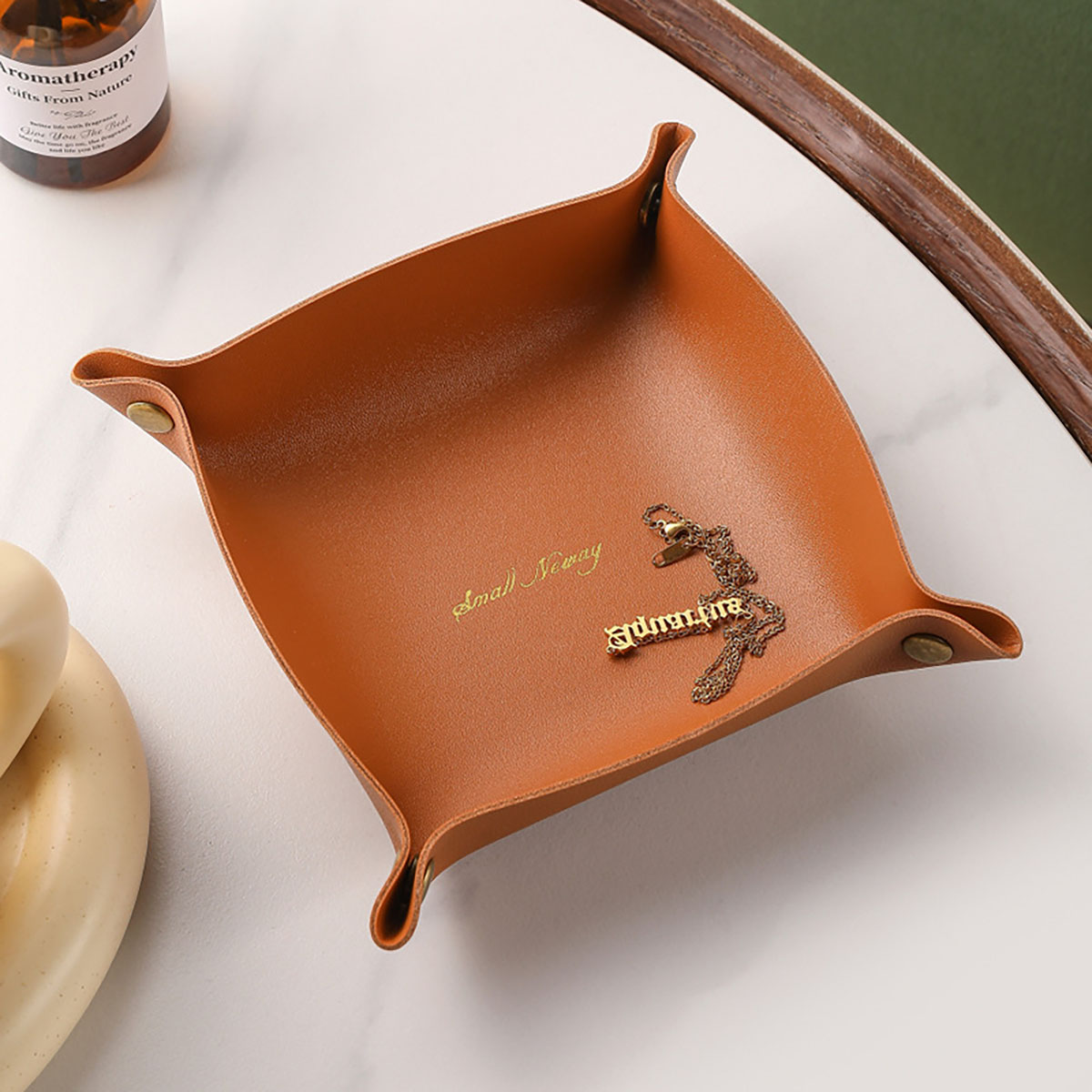 북유럽 스타일 가죽 스토리지 트레이 데스크탑 주최자 키 - Drawer Organizer Tray 리뷰 및 가격