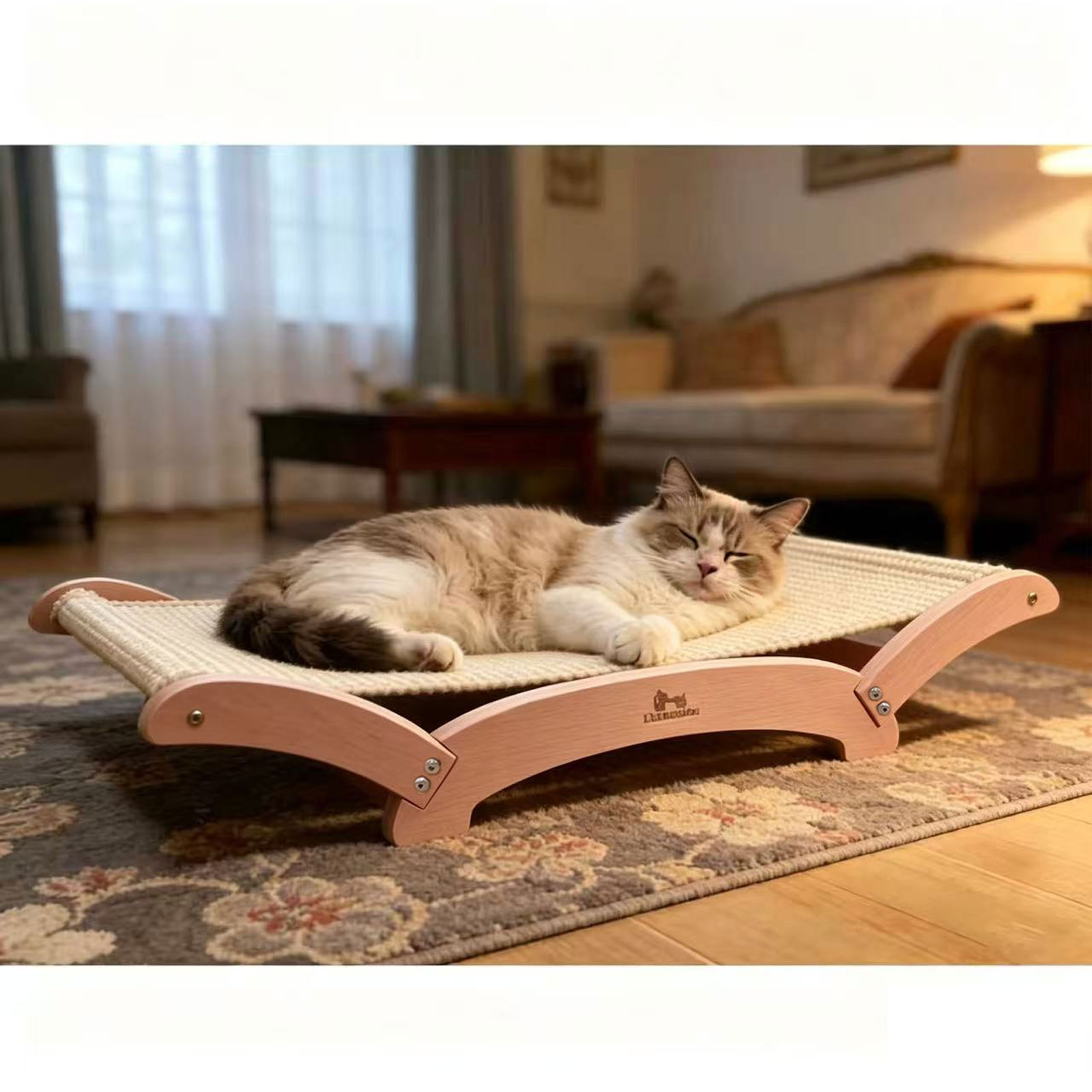 실내 고양이를 위한 사이잘 캣 스크래쳐 침대, 휴식 및 - Under Desk Hammock 리뷰 및 가격
