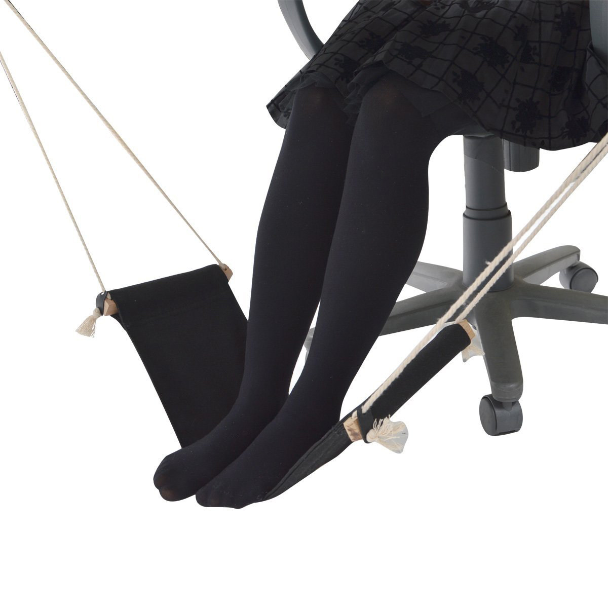 책상 아래에서 사용할 수 있는 휴대용 발 받침대, 조절 - Under Desk Hammock 리뷰 및 가격
