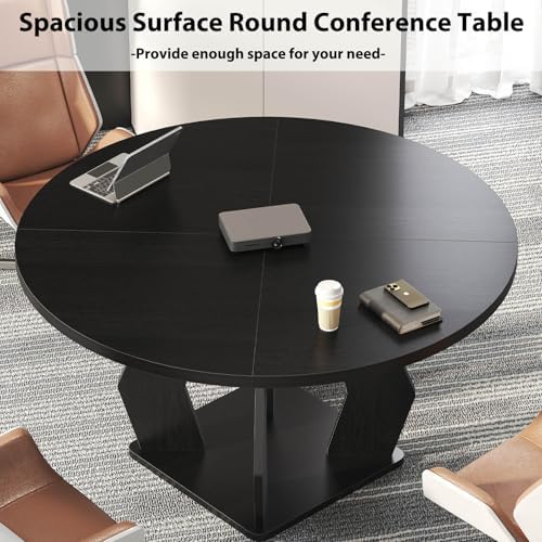 4~6인용 원형 회의 테이블, 두꺼운 테이블 상판과 나 - Conference Table Round 리뷰 및 가격
