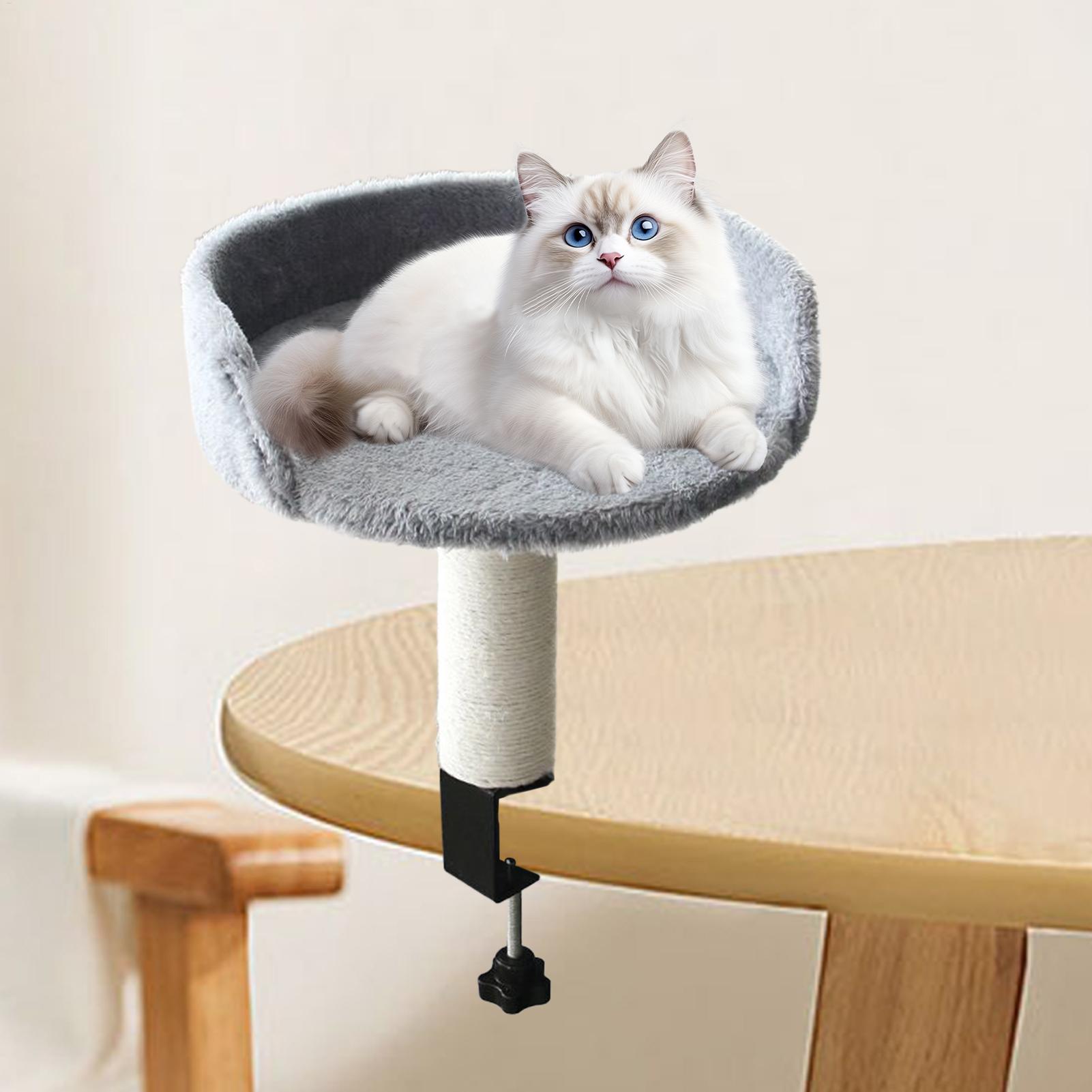 고양이 책상 퍼치 조절 가능한 데스크탑 플로팅 캣 베드 - Under Desk Hammock 리뷰 및 가격