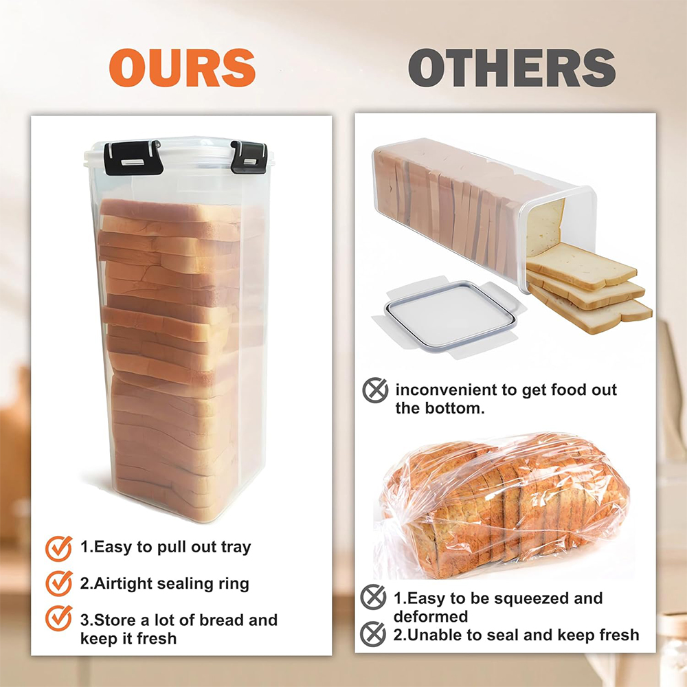 밀폐형 뚜껑이 있는 빵 보관 용기, 서랍형 트레이가 있 - Drawer Organizer Tray 리뷰 및 가격