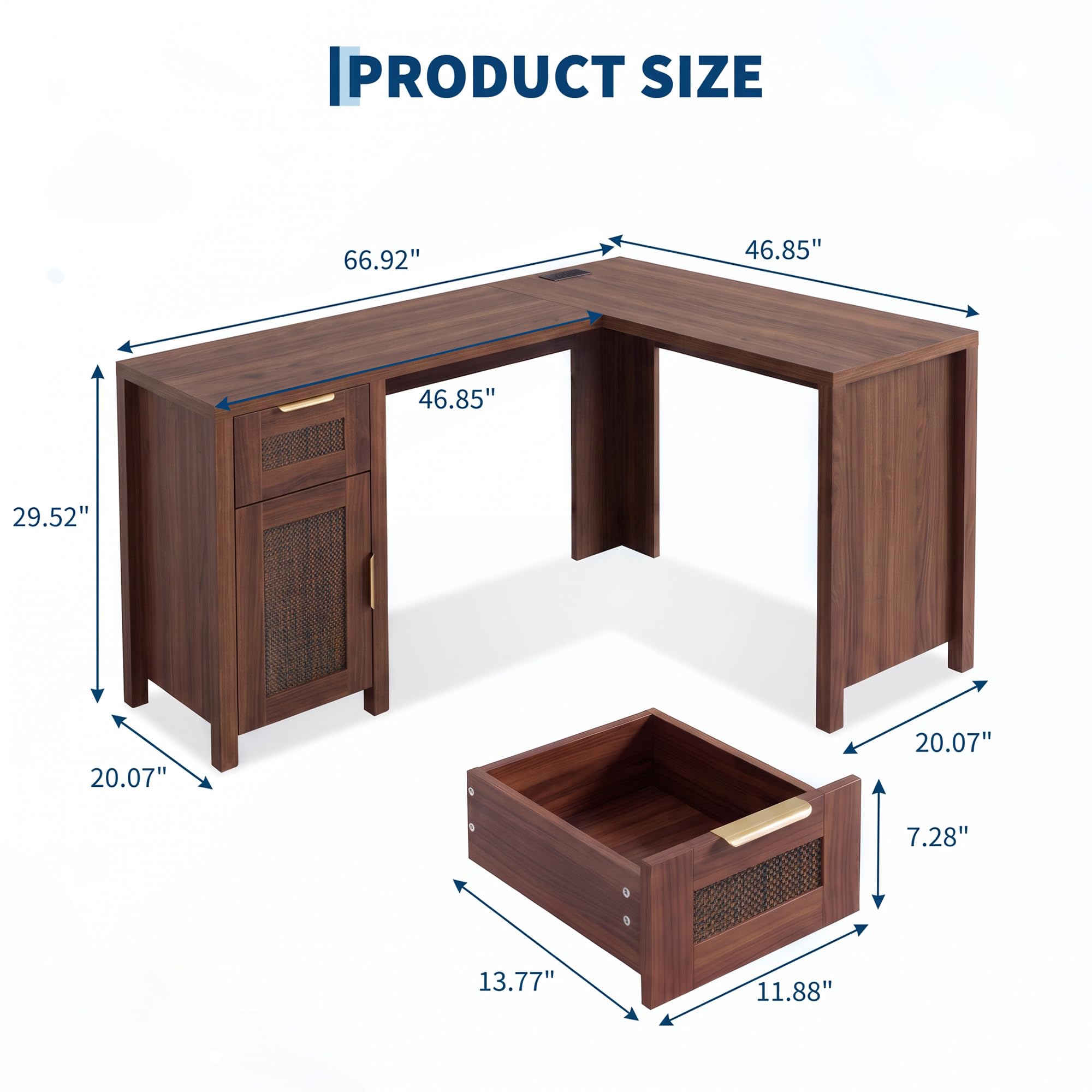 수납 선반이 있는 L자형 사무용 책상, 현대적인 디자인 - Office Furniture For Small Spaces 리뷰 및 가격