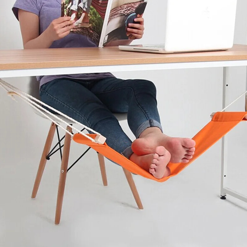 조절 가능한 폴리에스터 발 받침대 - 휴대용 책상 발  - Under Desk Hammock 리뷰 및 가격