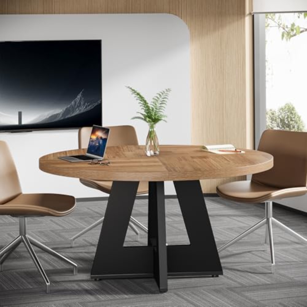 47인치 원형 회의 테이블(4~6인용), 두꺼운 테이블 - Conference Table Round 리뷰 및 가격